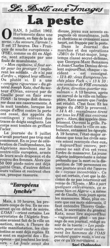 Canard oran 4 septembre